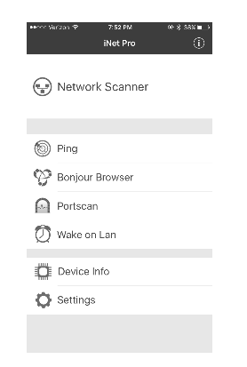 Network scanner app